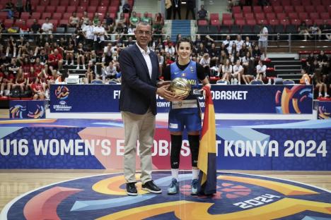 Cu o orădeancă în staff-ul tehnic, echipa U16 de baschet feminin a României a obţinut promovarea în prima grupă valorică a Campionatului European