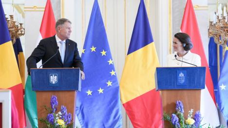 Klaus Iohannis s-a dus în Ungaria, Viktor Orbán a plecat în Georgia. Ce a declarat președintele României în timpul vizitei la Budapesta (FOTO)