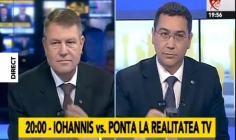 Prima dezbatere Ponta-Iohannis. Ce spun candidaţii despre votul din străinătate, justiţie, economie şi politică externă