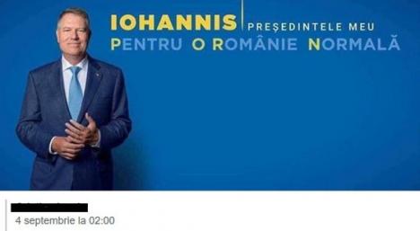 Preşedinte PORN: Sloganul de campanie al lui Klaus Iohannis, subiect de glume