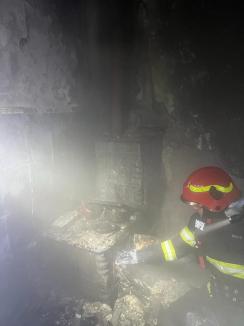 Un bihorean a fost grav rănit într-un incendiu care i-a cuprins casa (FOTO)
