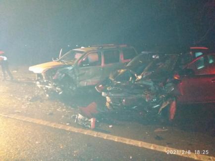 Accident cu 3 mașini pe DN 19, în Bihor: O persoană a murit (FOTO / VIDEO)