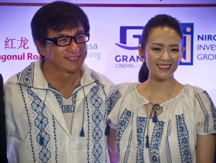 Jackie Chan, la Bucureşti: Vreau să intensificăm schimburile cinematografice între China şi România 