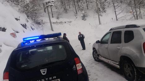 O nouă avalanşă pe DN 75, în zona Vârtop (FOTO)