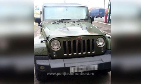 Furat din Marea Britanie, un Jeep Wrangler în valoare de 40.000 euro a fost găsit la frontiera Borş (FOTO)