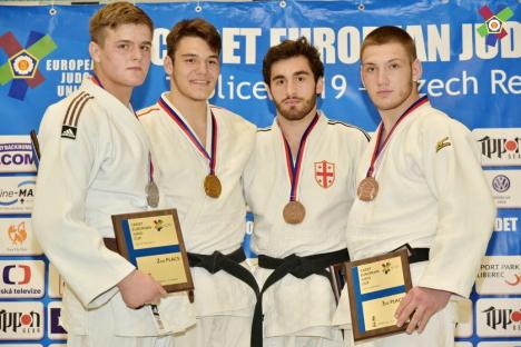 Judoka orădean Alex George Creţ a cucerit medalia de aur la Cupa Europeană pentru Cadeţi de la Teplice