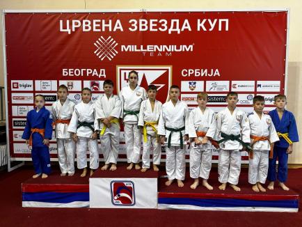 Trei medalii pentru tinerii judoka de la LPS-Champions Oradea, la „Red Star Cup” de la Belgrad (FOTO)