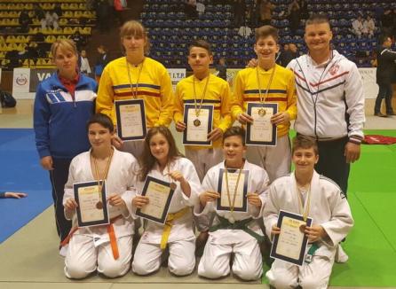 Şapte clasări pe podium pentru orădenii de la  LPS CSS Liberty la Campionatul Naţional de judo pentru copii U14