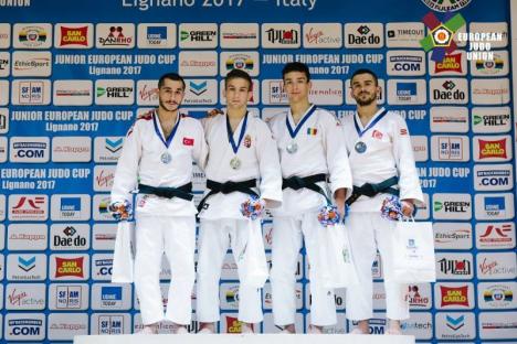 Două medalii pentru sportivii lotului olimpic de judo de la Oradea, la Cupa Europeană de juniori din Italia