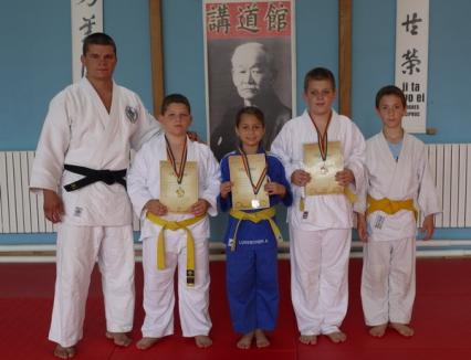 Patru clasări pe podium la Naţionalele de copii de la Bistriţa pentru judoka de la CSS LPS Bihorul - Liberty