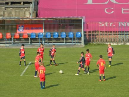 Egal pentru juniorii D de la FC Bihor în primul meci al turneului semifinal al CN de la Timişoara