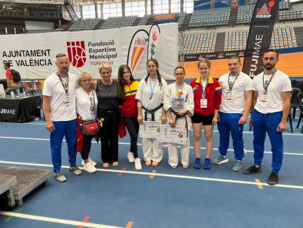 Orădeanca Rianna Ciobanu, de la CSU Gym, a devenit campioană europeană la karate kyokushin juniori (FOTO)