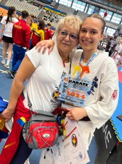 Orădeanca Rianna Ciobanu, de la CSU Gym, a devenit campioană europeană la karate kyokushin juniori (FOTO)