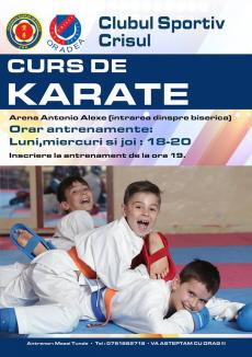 Ești pasionat de arte marțiale? Clubul Sportiv Crișul Oradea face înscrieri pentru cursuri de Karate Shotokan