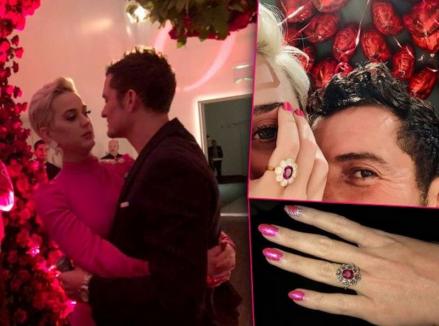 Katy Perry și Orlando Bloom s-au logodit de Valentine’s Day!