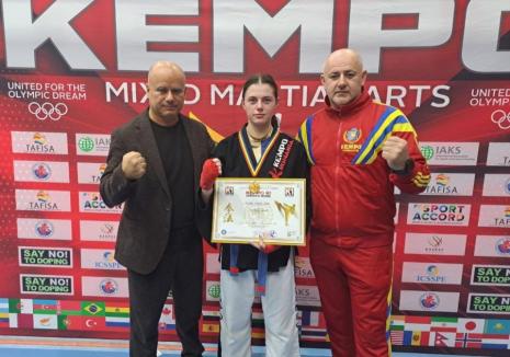 Karina Mihuţa de la CS Crişul a devenit campioană naţională la kempo K1