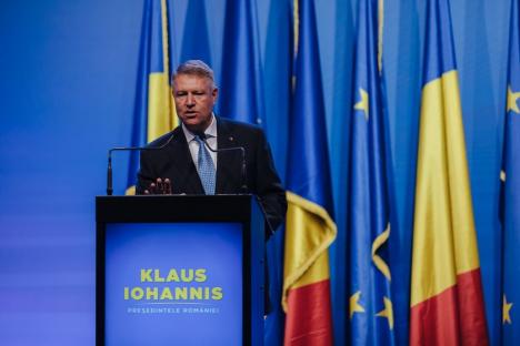 Klaus Iohannis promovează educaţia, sănătatea şi bunăstarea economică