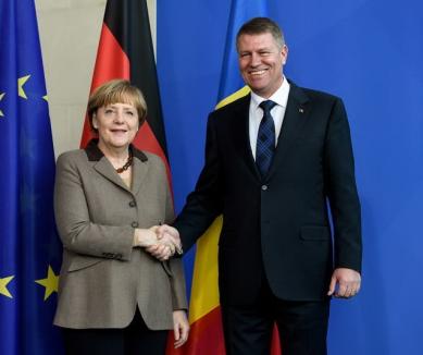 Iohannis, la Berlin: Vrem în Schengen. Răspunsul lui Merkel: Nu pot să afirm nimic acum