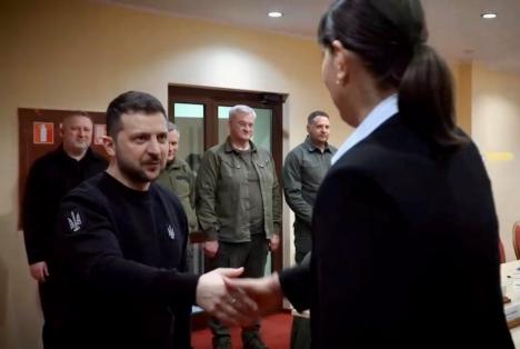 Laura Codruța Kövesi s-a întâlnit în Ucraina cu Volodimir Zelenski: Ucrainenii ne apără pe fiecare dintre noi
