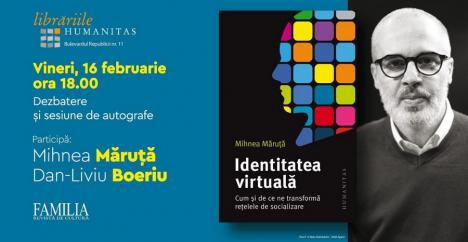 „Identitatea virtuală”: Dezbatere și sesiune de autografe cu Mihnea Măruță la Oradea