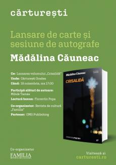 Lansare de carte: „Crisalidă”, de Mădălina Căuneac