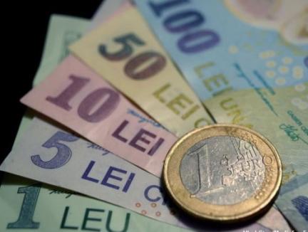 Efectele „revoluției fiscale”: Un euro a depăşit, joi, 4,62 lei
