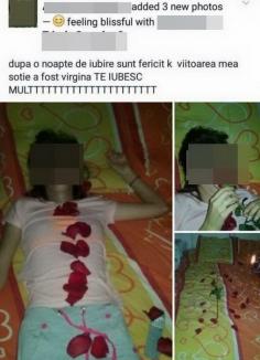 Cum s-a lăudat un român pe Facebook că şi-a dezvirginat iubita