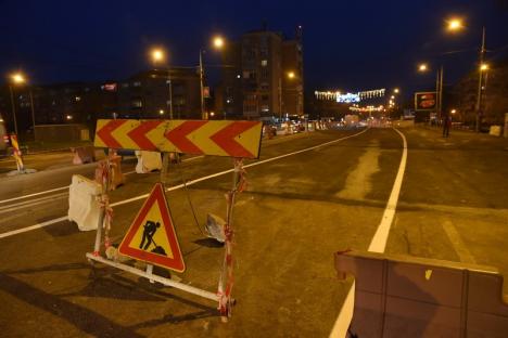Constructorii au finalizat amenajarea liniei de tramvai de pe podul din Calea Aradului (FOTO)