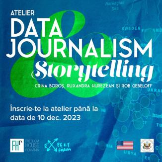 Tabăra de jurnalism de date și storytelling. Cu Rob Gebeloff de la The New York Times, Ruxandra Hurezean și Crina Boroș