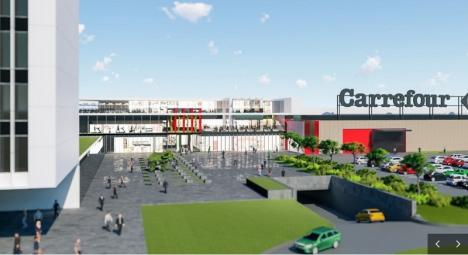 Lotus Center se extinde: Mall-ul se prelungeşte până la Trade Center şi o piaţetă va fi amenajată deasupra şoselei (FOTO)