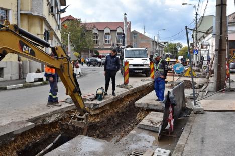 Noi restricții de trafic în Oradea! Strada Avram Iancu s-a închis circulației pe încă un tronson (FOTO)