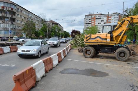Atenţie, şoferi: Noi restricţii în sensul giratoriu din Calea Aradului (FOTO)