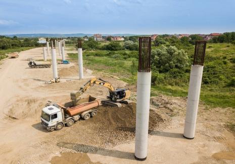 Centura Sânmartin a ajuns la 40%. Un proprietar din Băile 1 Mai împiedică execuția unui pod și amână finalizarea proiectului peste termenul programat (FOTO)