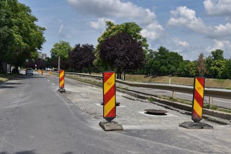 A doua amânare pe căile Clujului și Averescu din Oradea: înlocuirea capacelor de canal se va termina abia săptămâna viitoare (FOTO)