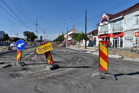 Bulevardul Decebal, modernizat din subteran: CAO primește bani de la Primăria Oradea ca să schimbe o conductă veche, din azbociment (FOTO/VIDEO)