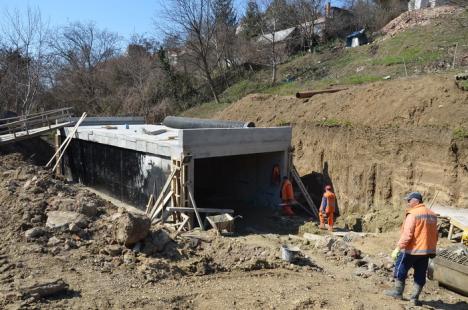 Drumul (merge) rapid. Selina toarnă structura de susţinere a viaductului peste străzile Gheorghe Doja şi Louis Pasteur (FOTO)