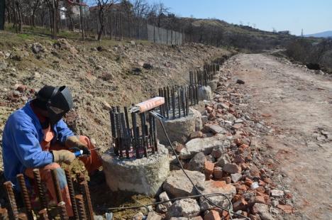 Drumul (merge) rapid. Selina toarnă structura de susţinere a viaductului peste străzile Gheorghe Doja şi Louis Pasteur (FOTO)