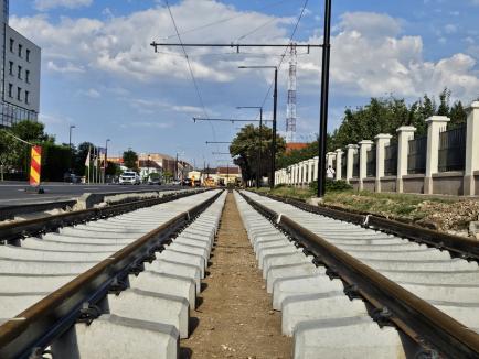 Circulația tramvaielor pe Calea Aradului din Oradea va fi reluată pe 9 septembrie (FOTO)