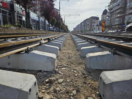 Circulația tramvaielor pe Calea Aradului din Oradea va fi reluată pe 9 septembrie (FOTO)