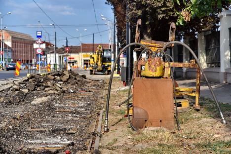 Circulația tramvaielor pe Calea Aradului din Oradea va fi reluată pe 9 septembrie (FOTO)