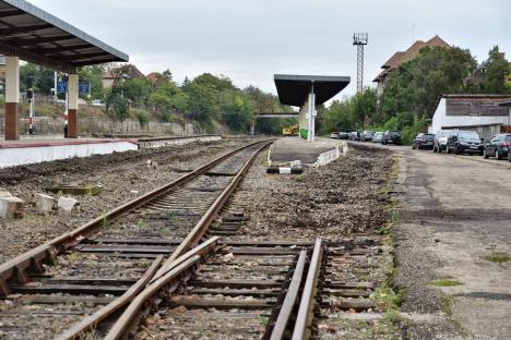 A început demontarea liniilor ferate din Gara Oradea, în cadrul proiectului pentru reabilitare, dublare și electrificare din Cluj până la frontiera cu Ungaria (FOTO)