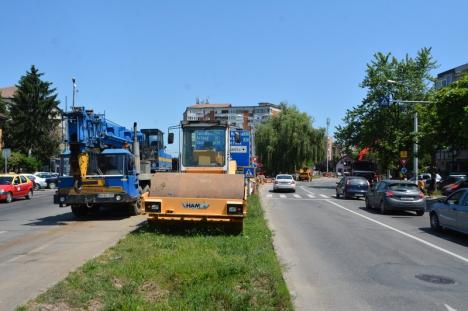 Circulaţia tramvaielor pe strada Calea Aradului ar putea fi reluată peste două săptămâni (FOTO)