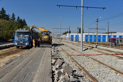 Noua linie de tramvai Calea Aradului - Cantemir ar putea fi gata până la sfârşitul anului (FOTO / VIDEO)