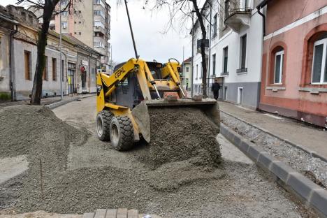 Se amenajează bretelele ocolitoare ale Pasajului Decebal, pentru reluarea circulaţiei pe strada Tudor Vladimirescu (FOTO)