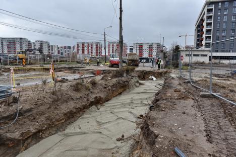 Se amenajează bretelele ocolitoare ale Pasajului Decebal, pentru reluarea circulaţiei pe strada Tudor Vladimirescu (FOTO)