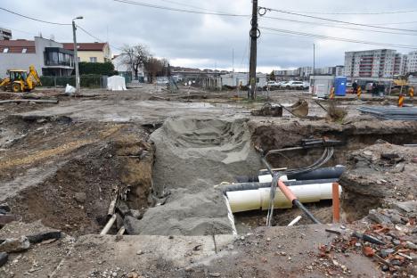 Se amenajează bretelele ocolitoare ale Pasajului Decebal, pentru reluarea circulaţiei pe strada Tudor Vladimirescu (FOTO)