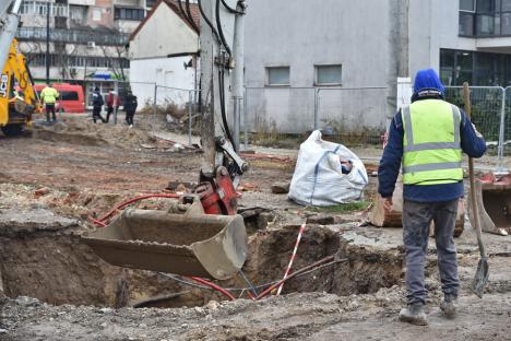 Se amenajează bretelele ocolitoare ale Pasajului Decebal, pentru reluarea circulaţiei pe strada Tudor Vladimirescu (FOTO)