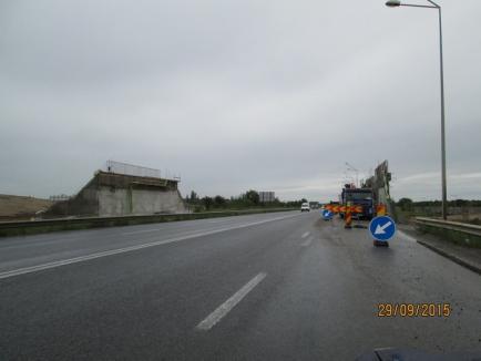 Circulaţia pe şoseaua de centură, deviată în weekend pentru lucrări la supra-pasajul din zona străzii Nojoridului