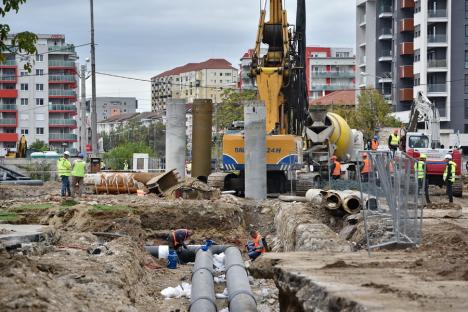 Circulația tramvaielor pe Bulevardul Decebal nu va fi reluată nici în octombrie. Noul termen anunțat de Florin Birta (FOTO)