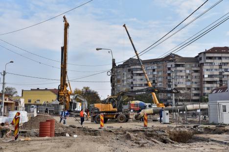 Capătă contur: Se lucrează la realizarea plăcii pasajului Decebal din Oradea (FOTO)